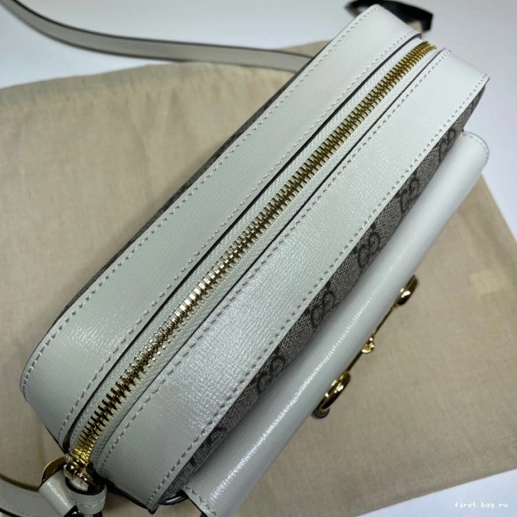 First bag ru bag 1955 shoulder Horsebit small GUCCI 0719